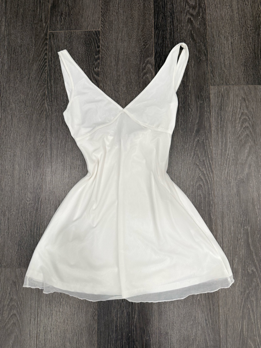 Princess Polly White V-Neck Slip Dress